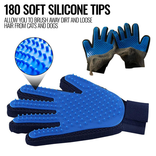 Pet Grooming Gloves – Deshedding Brush Mitt