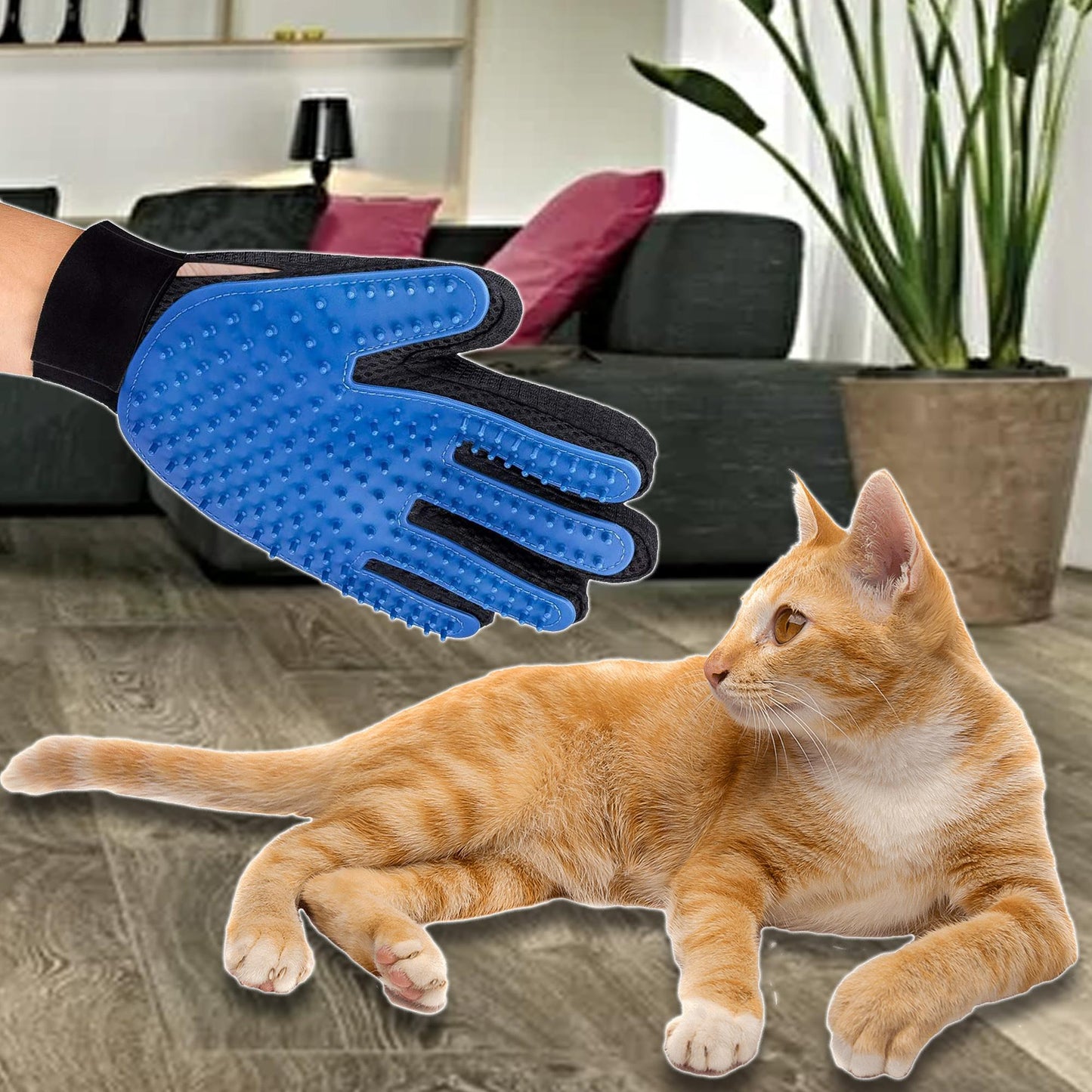 Pet Grooming Gloves – Deshedding Brush Mitt
