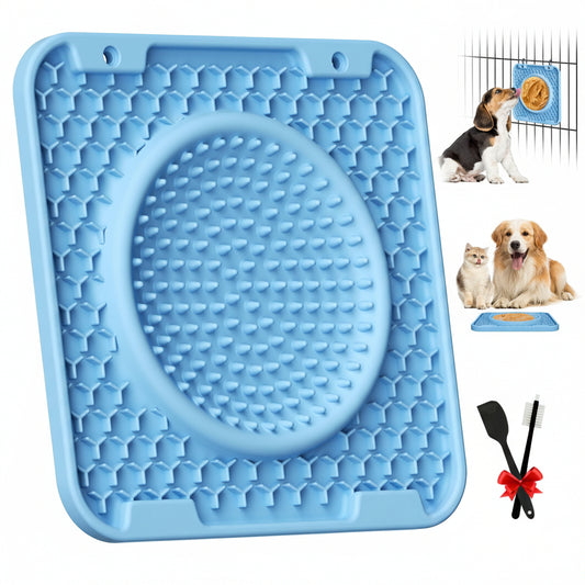HOSGOT Dog Lick Mat – BPA-Free 3-in-1 Slow Feeder