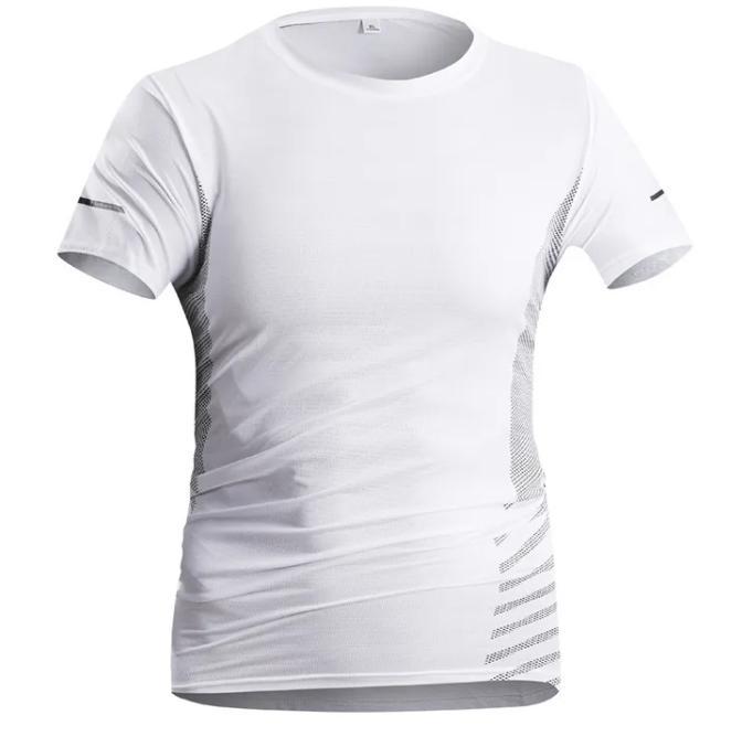 Men's Ice Silk Quick-Dry Tee – Breathable & Trendy Activewear